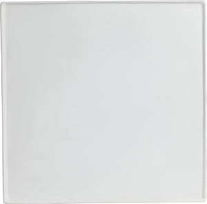 Bugambilia - Mod 13.8" Small Square White Disc with Rim With Glossy Smooth Finish - DS202-MOD-WW