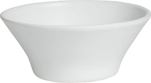 Bugambilia - Mod 14.5" Large White Round Bowl With Glossy Smooth Finish - BR014-MOD-WW