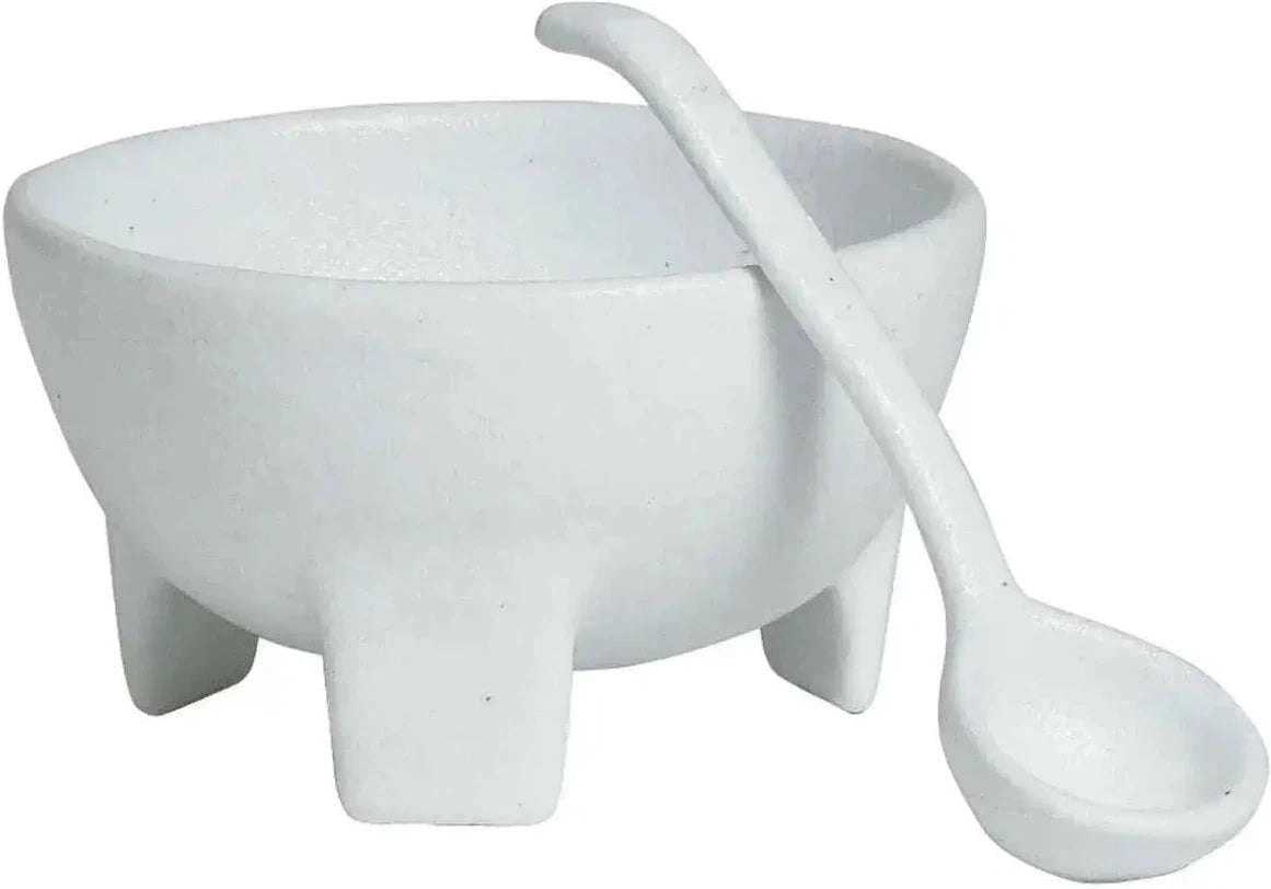 Bugambilia - Mod 1.3 Qt Large Molcajete With Glossy Smooth Finish - MJS04-MOD-WW