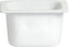 Bugambilia - Mod 1.6 Qt White Rectangular Sixth Size Deep Food Pan With Glossy Smooth Finish - IH1/6D-MOD-WW