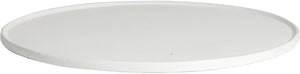 Bugambilia - Mod 23.9" XX-Large Round White Disc with Rim With Glossy Textured - DR206-MOD-WW