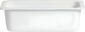 Bugambilia - Mod 2.1 Qt White Rectangular Salad Bar Bowl With Glossy Smooth Finish - IH1/4D-MOD-WW