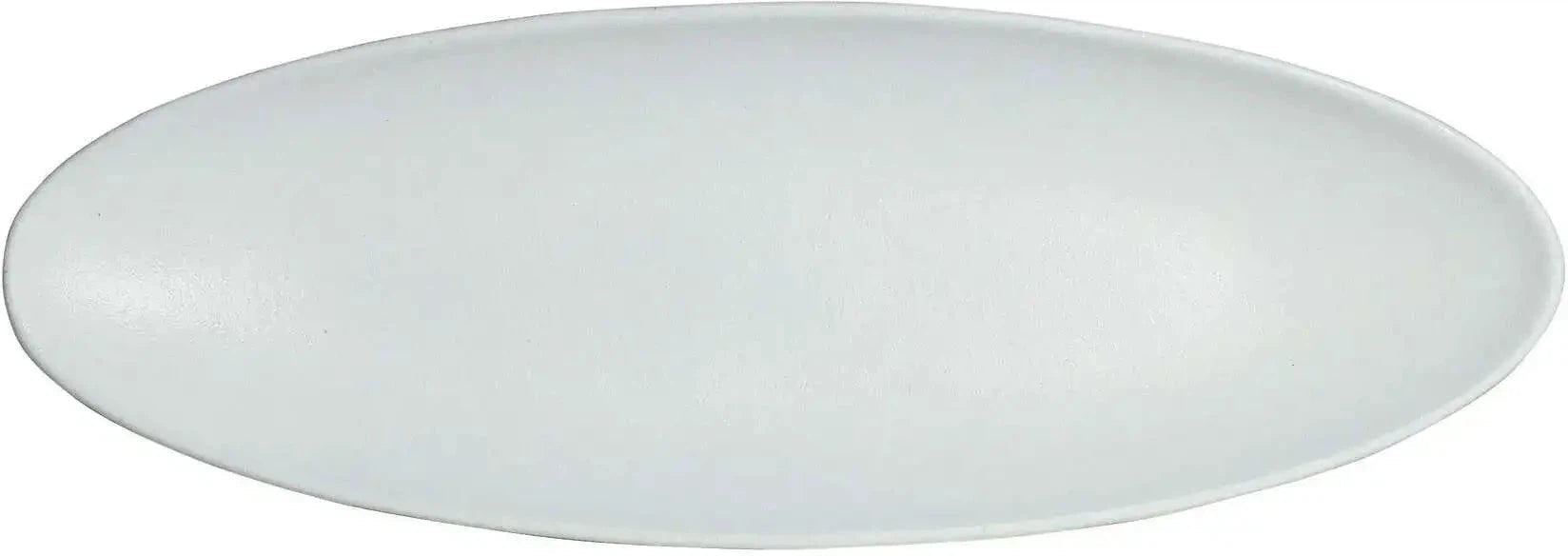Bugambilia - Mod 2.75 Oz Oval White Fruit Bowl With Glossy Smooth Finish - FO000-MOD-WW
