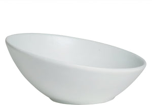 Bugambilia - Mod 54.4 Oz Medium Sphere White Shallow Bowl With Glossy Smooth Finish - FRS43-MOD-WW