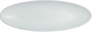 Bugambilia - Mod 67.2 Oz Small Oval White Fruit Bowl With Glossy Smooth Finish - FO002-MOD-WW