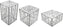 Bugambilia - Mod White Set of 3 Resin-Coated Aluminum Mondrian Risers - SCUB3-WW