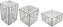 Bugambilia - Mond White Set of 3 Resin-Coated Aluminum, Mondrian Risers - SCUB3-MOD-WW