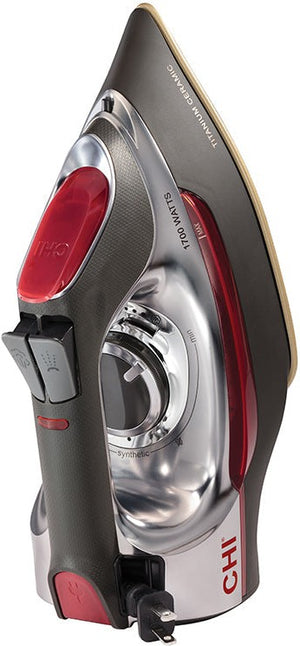 CHI - Gray Retractable Cord Steam Iron - 13106F