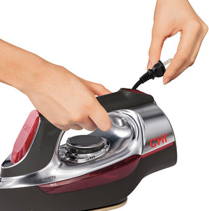 CHI - Gray Retractable Cord Steam Iron - 13106F