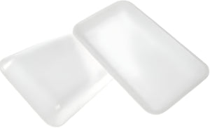 CKF Inc. - 15.4 x 38.6 x 14.6", 15P White Foam Meat Packaging Tray, Pack of 200 - 88156