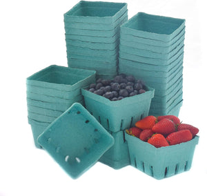 CKF Inc. - 5.5" x 5.3" x 3.3" QT Berry Basket Pulp Tray, Pack of 250 - 44020