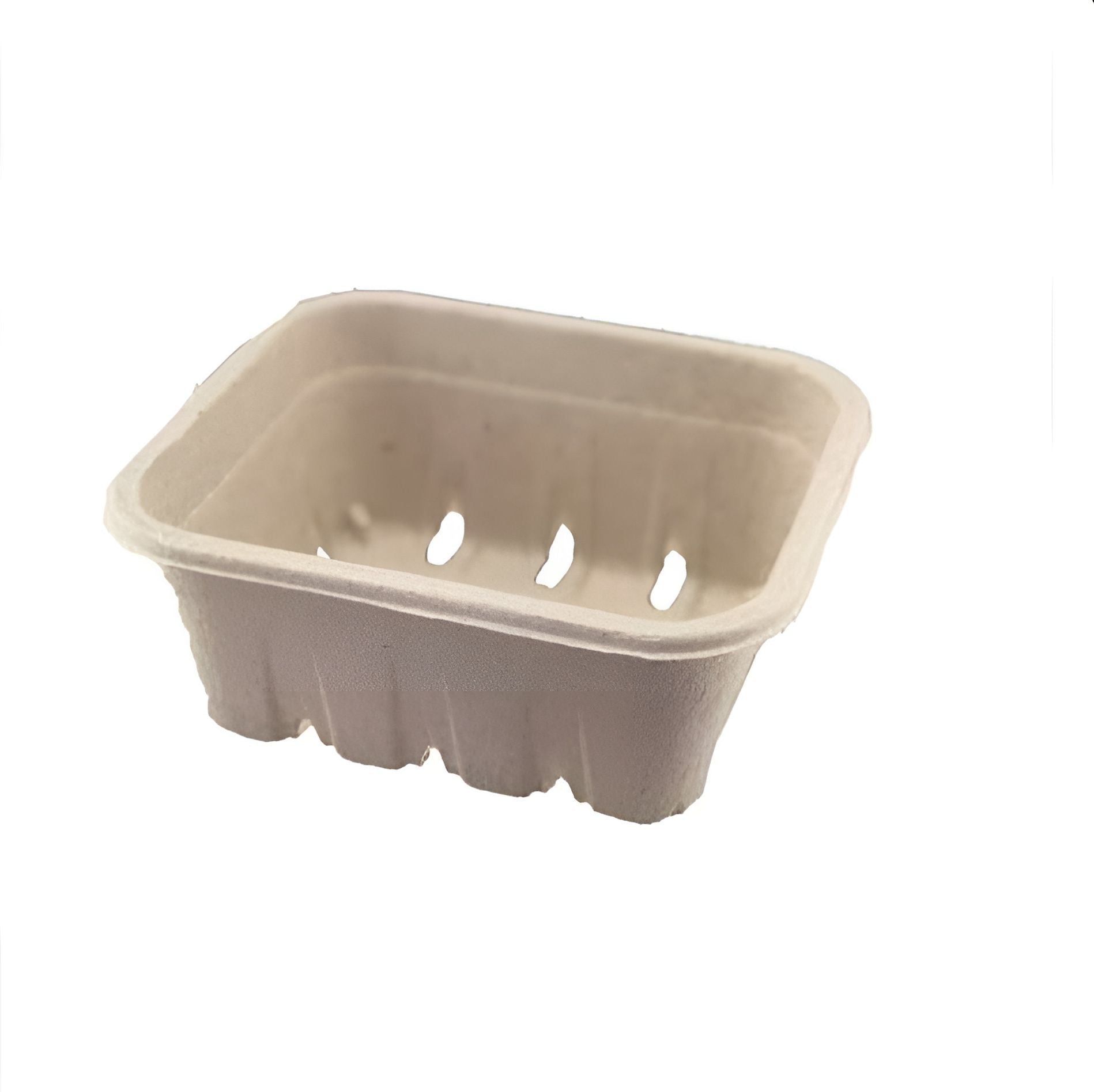 CKF Inc. - 5.7" x 5" x 2.2", EC803 10 oz Top Sealable Pint Pulp Packaging Tray, Pack of 500 - 44783