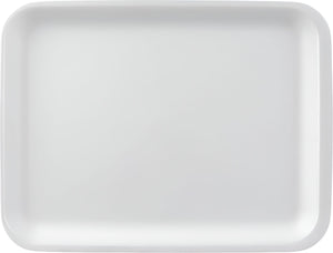 CKF Inc. - 7.2" x 9.2" x 1.3", 4P-R White Foam Trays, Pack of 500 - 88176