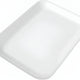 CKF Inc. - 8.25" x 5.75" x 0.6", 2-S White Foam Tray Meat Packaging, Pack of 500 - 88103