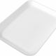 CKF Inc. - 8.25" x 5.75" x 1", No. 2 White Foam Tray, Pack of 500 - 88102