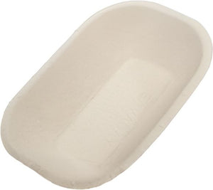 CKF Inc. - 8.4 x 6.3 x 1.6" Savaday #300 Natural Food Pulp/Chip Trays, Pack of 500 - 21565