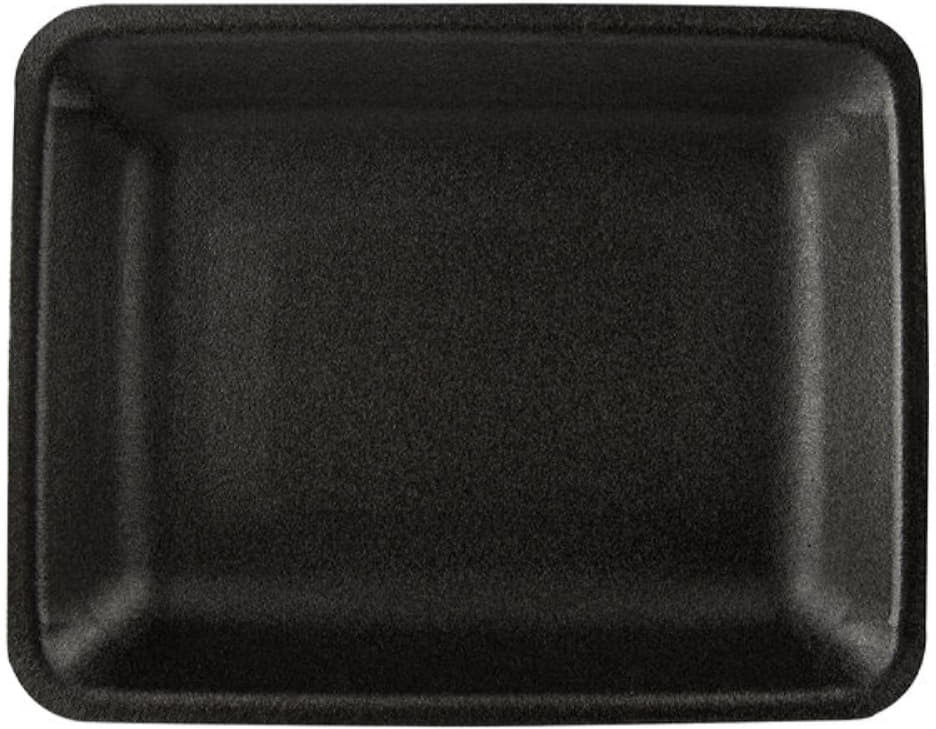 CKF Inc. - 9.25 x 7.25 x 1.25", 4D/4PR Black Foam Tray, Pack of 500 - 87853