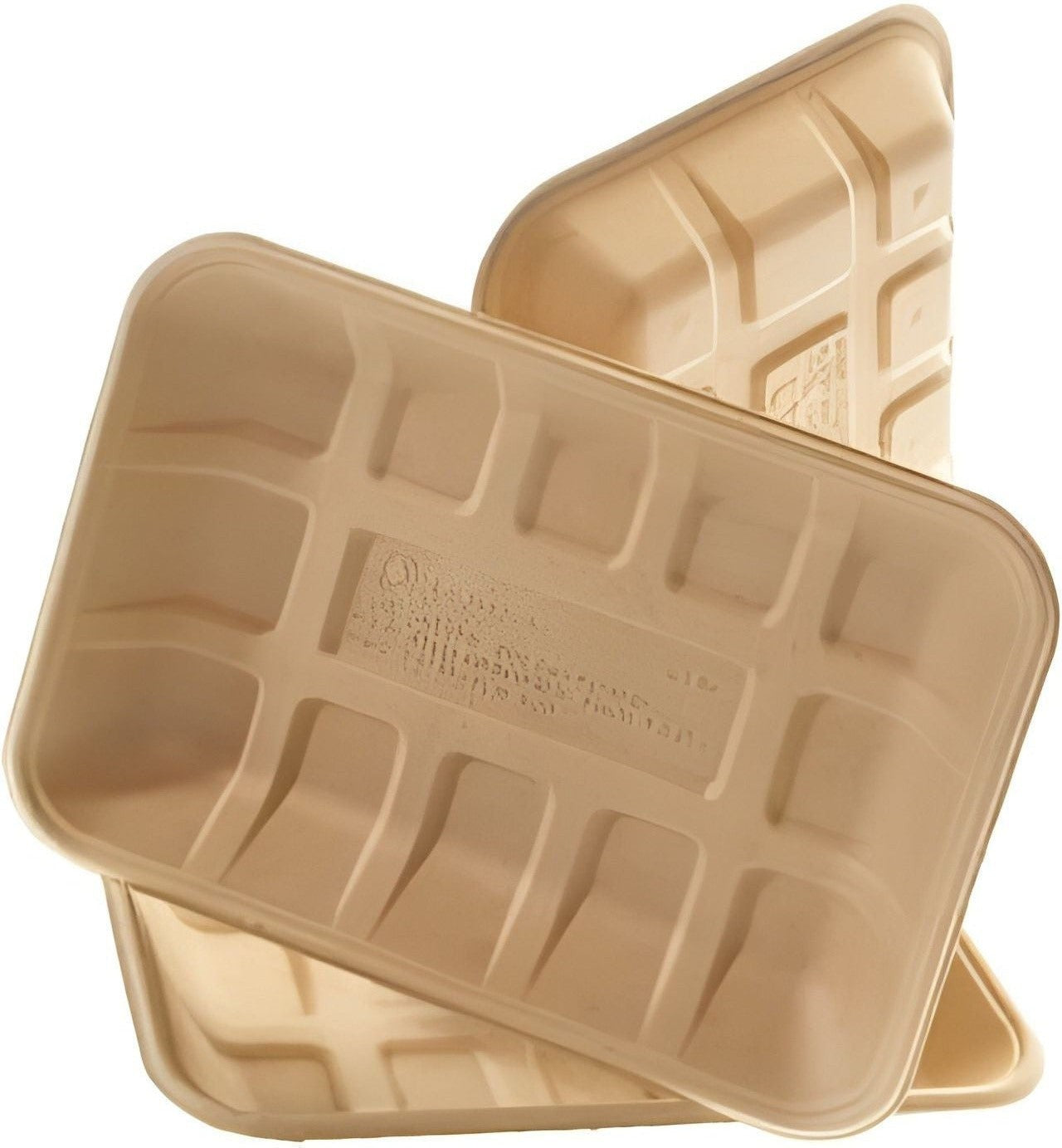 CKF Inc. - Earth Cycle 6" x 6" x 2" Pulp Packaging Tray Pulp Tray, Pack of 500 - 44777