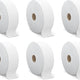 Cascades Tissue Group - 1250 Feet Tandem 2 ply JRT White Toilet Tissue, Pack of 6 - T320