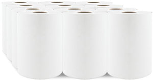 Cascades Tissue Group - 600 Feet Select White Roll Hand Towels Pack of 12 - H060