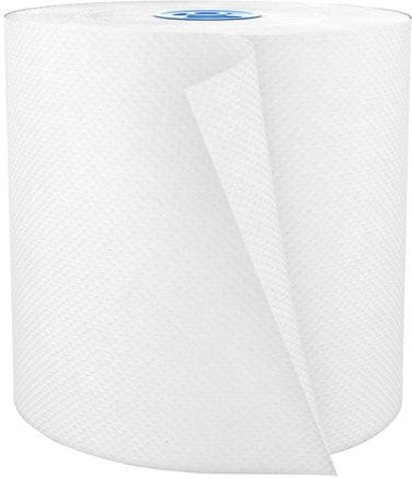 Cascades Tissue Group - 775 Feet Per Roll Tandem White Roll Hand Towels, Pack of 6 - T110