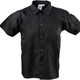 Chef Revival - Poly Cotton Black Short Sleeve Cook Shirt With 6 Snap Buttons - CS006BK