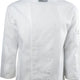 Chef Revival - Poly Cotton Classic White Long Sleeve Chef Jacket With 8 White Buttons - J002