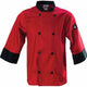 Chef Revival - Poly Cotton Tomato Crew Fresh 3/4 Sleeve Chef Jacket With 8 Black Buttons - J134TM