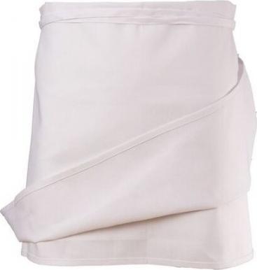 Chef Revival - Poly-Cotton White 4-Way No Pocket Waist Apron - 603FW