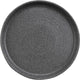 Cheforward - Infuse 10" Stone Grey/Black Medium Plate With Edge Rim - INF215