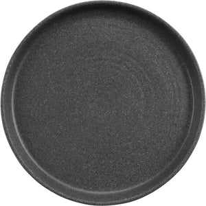 Cheforward - Infuse 12" Stone Grey/Black Large Plate With Edge Rim - INF216