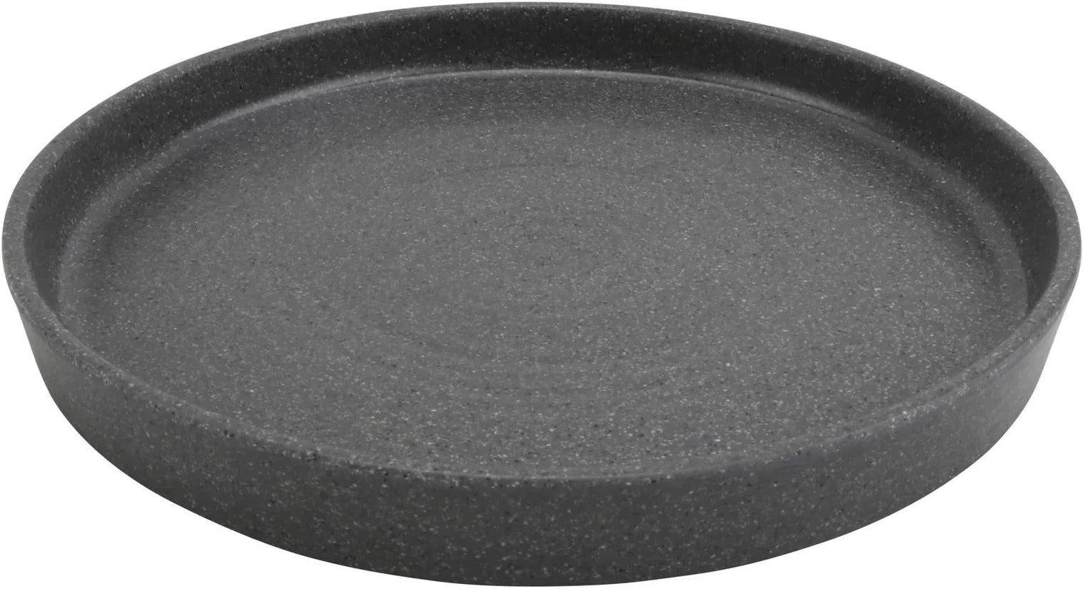 Cheforward - Infuse 12" Stone Grey/Black Large Plate With Edge Rim - INF216