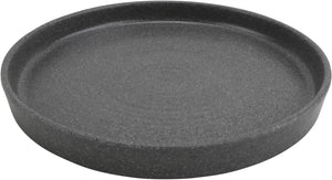 Cheforward - Infuse 12" Stone Grey/Black Large Plate With Edge Rim - INF216