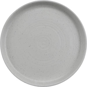 Cheforward - Infuse 12" Stone Natural/Black Large Plate With Edge Rim - INF116