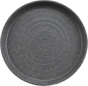 Cheforward - Infuse 8.14" Stone Grey/Black Small Plate With Edge Rim - INF214