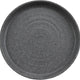 Cheforward - Infuse 8.14" Stone Grey/Black Small Plate With Edge Rim - INF214