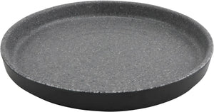 Cheforward - Infuse 8.14" Stone Grey/Black Small Plate With Edge Rim - INF214