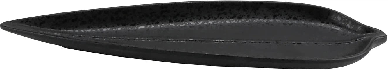 Cheforward - Rainex 14.2" x 3.9" Oblong Showered Black Leaf - 15018131024