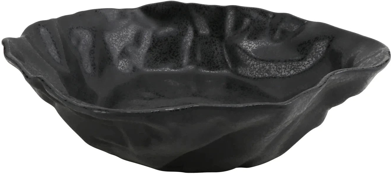 Cheforward - Rainex 18" x 4.12" Showered Black XX-Large Round Buffet Bowl - RNX210