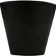 Cheforward - Revive 16 Oz Black/Touch of Honey Triangle Melamine Bowl with a Hammered Texture (18 Oz Rim-Full) - 30896-TOH/BK