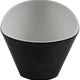 Cheforward - Revive 16 Oz Black/Touch of Honey Triangle Melamine Bowl with a Hammered Texture (18 Oz Rim-Full) - 30896-TOH/BK