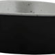 Cheforward - Revive 2.5 Oz Stone Natural/Black Triangle Melamine Ramekin with Organic Hammered Texture - 30481-BK/SN