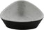 Cheforward - Revive 2.5 Oz Stone Natural/Black Triangle Melamine Ramekin with Organic Hammered Texture - 30481-BK/SN