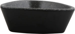 Cheforward - Revive 2.5 Oz Triangle Melamine Ramekin with Organic Hammered Texture - 30481-BK/SG