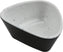 Cheforward - Revive 3.5 Oz Stone Natural/Black Triangle Melamine Ramekin with Organic Hammered Texture - 30282-BK/SN