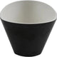 Cheforward - Revive 50 Oz Black/Touch of Honey Triangle Melamine Bowl with Hammered Texture (57 Oz Rim-Full) - 30461-TOH/BK