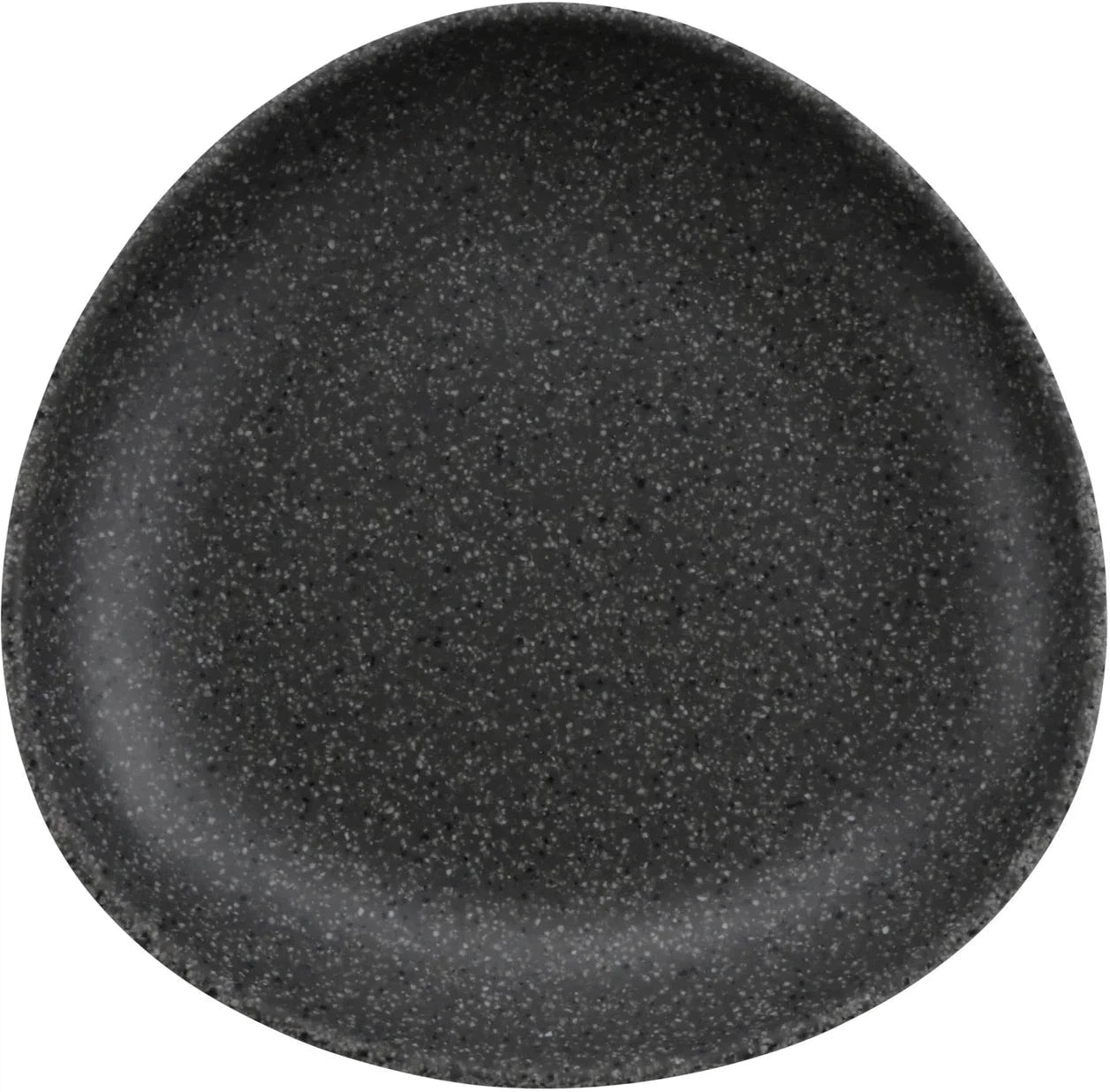 Cheforward - Revive 6.15" Small Stone Grey/Black Triangle Plate - RIV221