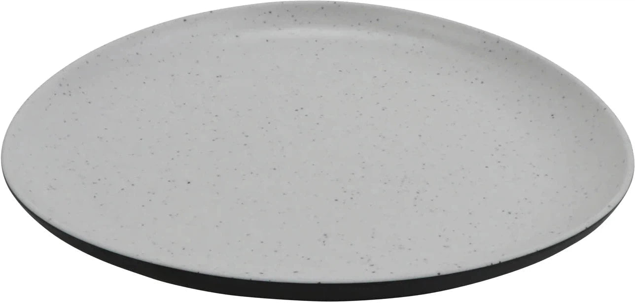 Cheforward - Revive 9.75" Large Stone Natural/Black Triangle Plate - RIV323