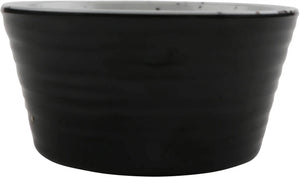 Cheforward - Revolve 2 Oz Melamine Stone Natural/Black Ramekin With Organic Texture - 30478-BK/SN