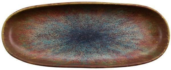 Cheforward - Savor 13" Robin Brown Oval Melamine Plate - 21143-CAI